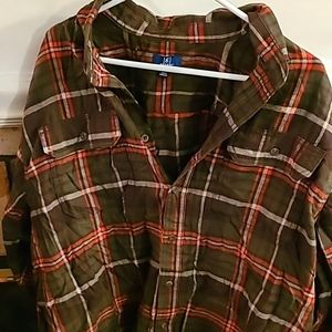 Xxl flannel button down shirt